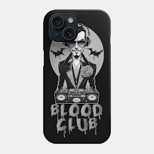 Vampire Blood Club DJ! (Black/Grey) Phone Case
