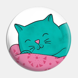 Sleeping Cat Pin