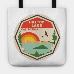 Hilltop Lake California Colorful Scene Tote