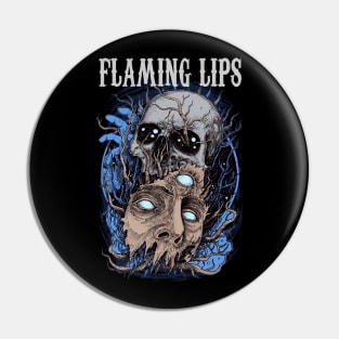 FLAMING LIPS BAND Pin