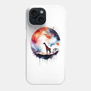 Abstract Cosmic Giraffe Phone Case