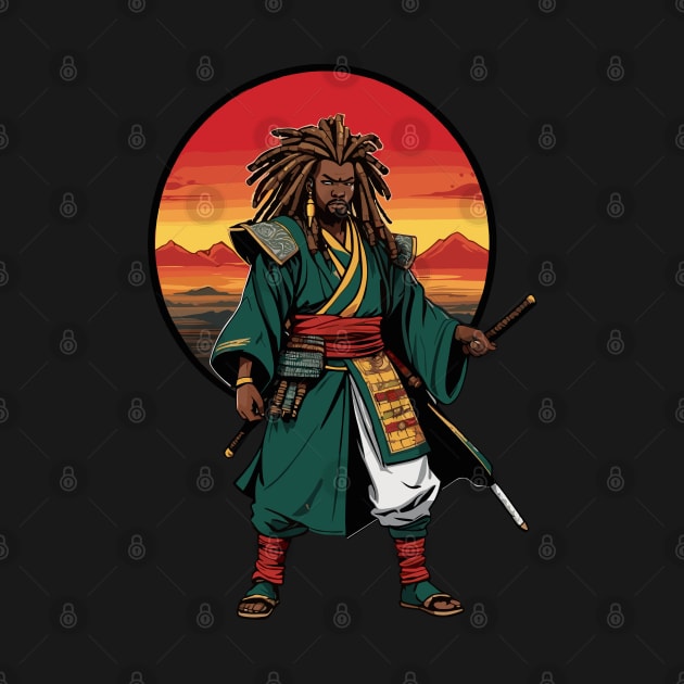 Yasuke: African Samurai Sunset by ReggaeArtGifts