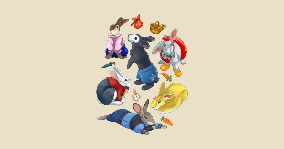 Didney Wabbits - Jennifer Teh Disney Rabbits - T-Shirt | TeePublic