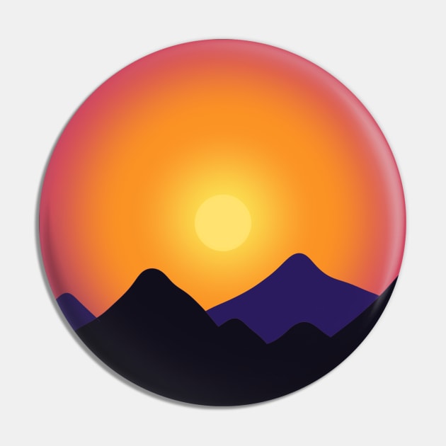 Sunset mountains Pin by pepques