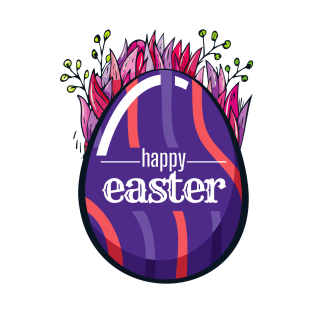 Happy Easter day. A Purple Easter Egg T-Shirt