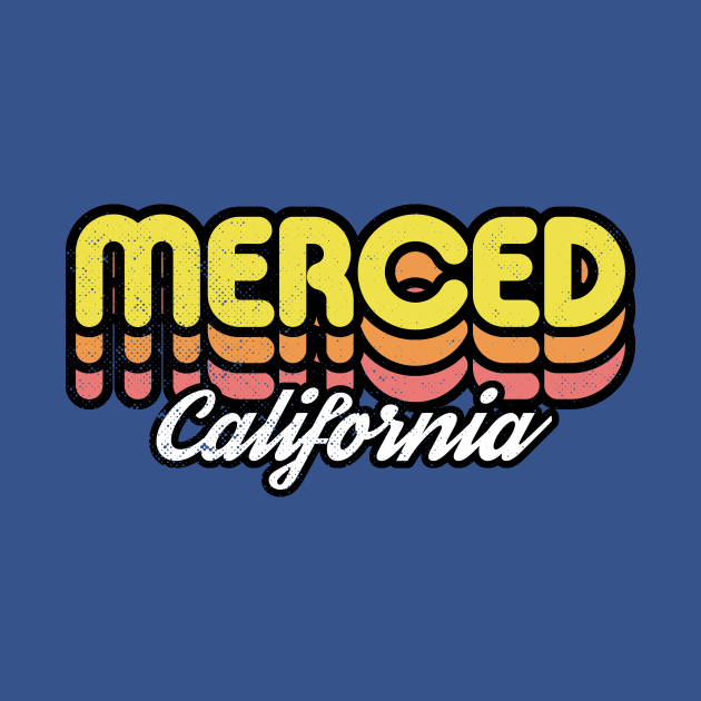 Retro Merced California by rojakdesigns