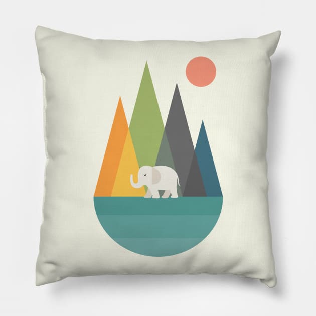 Walk In Peace Pillow by AndyWestface