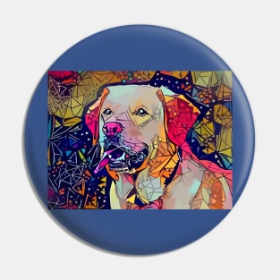 Abstract Dog Pin