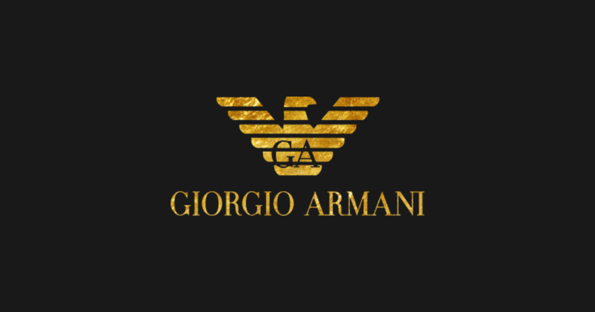 giorgio armani gold - Giorgio Armani Logo - Wall Art | TeePublic