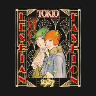 Lesbian fashion Tokio roaring twenties art deco - japanese T-Shirt