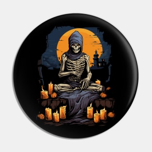 Spooky Mummy Tee Undead Halloween Fashion Gift Pin