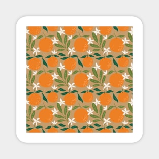 Simple Fruit fruity Oranges Summer Pattern Magnet