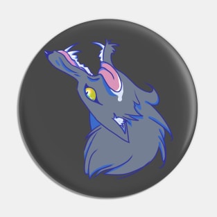 Wolf Bust (Grey) Pin
