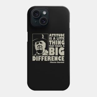 Winston Churchill - Motivational Quote Phone Case