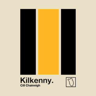 County Kilkenny / Original Retro Style Minimalist Poster Design T-Shirt