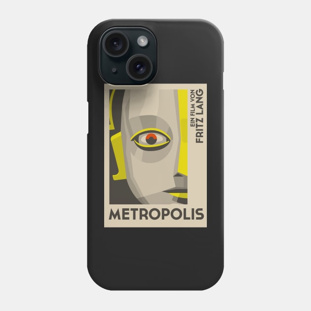 Poster of Metropolis by Fritz Lang Phone Case by chillstudio