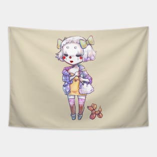 Clown girl Tapestry