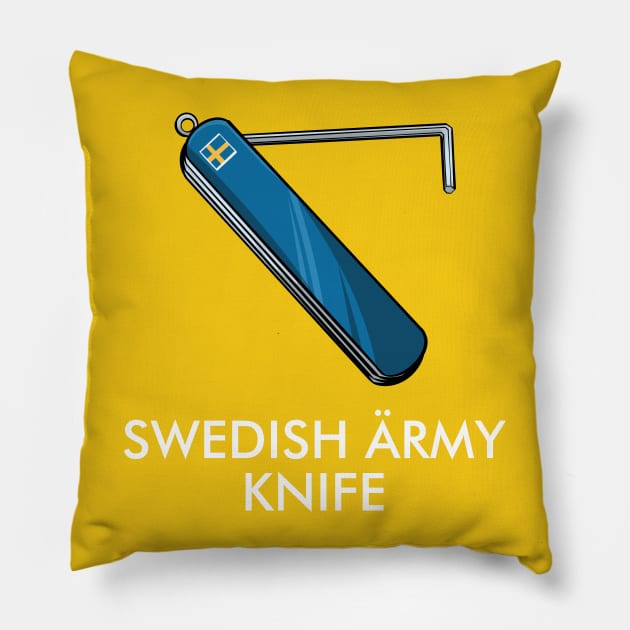 Swedish Army Knife Pillow by TalesOfAbsurdity