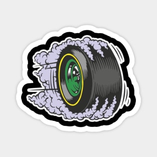 Burnout Tires Magnet