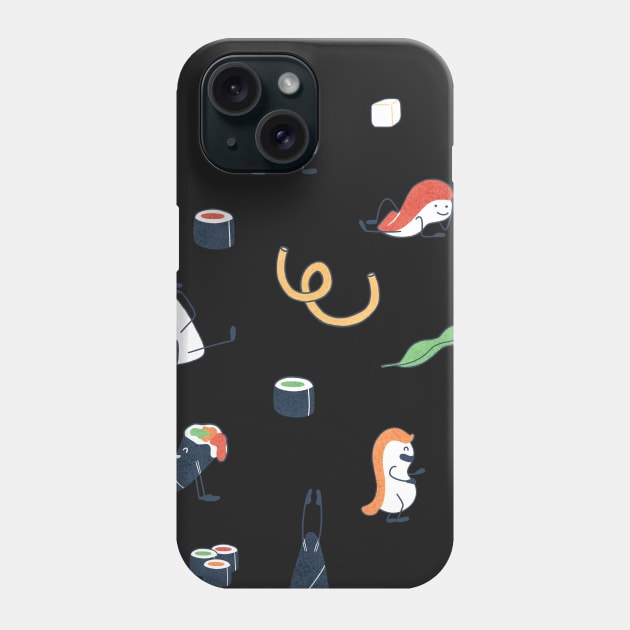 Set of funny Sushi Phone Case by Karla-Kiky