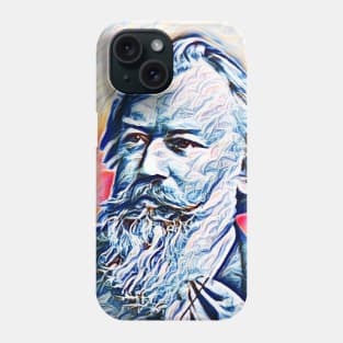 Johannes Brahms Portrait | Johannes Brahms Artwork 6 Phone Case