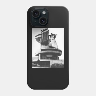 Cats and Brutalist Architecture Phone Case