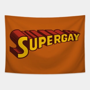 Supergay (red) Tapestry