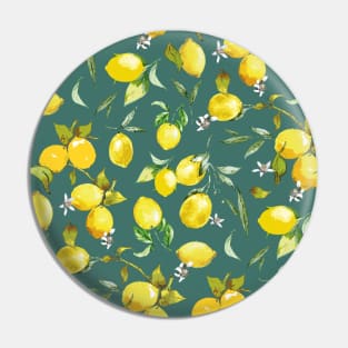 watercolor lemons 12 Pin