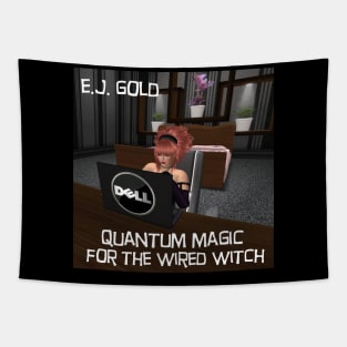 Quantum Magic Wired Witch Tapestry