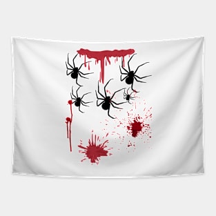 Halloween pumpkin tees Tapestry