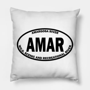 Amargosa River Wild, Scenic and Recreational River oval Pillow