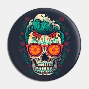 Calavera summer Pin