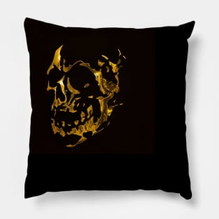 Golden skull Pillow