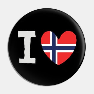 I Love Norway Pin