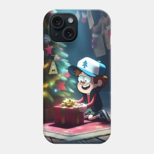 Unveiling Enigmatic Holiday Magic: Gravity Falls Christmas Art for Iconic Festive Designs! Phone Case