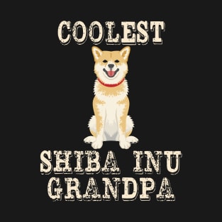 Coolest Shiba Inu Dog Grandpa T-Shirt