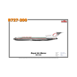 Boeing B727-200 - Royal Air Maroc (Art Print) T-Shirt