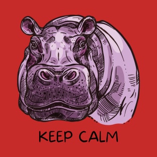 Keep Calm Hippo T-Shirt