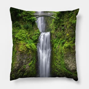 Beautiful Waterfall Meditation Gift Wild Nature Photography Pillow