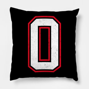 Number Zero 0 Pillow