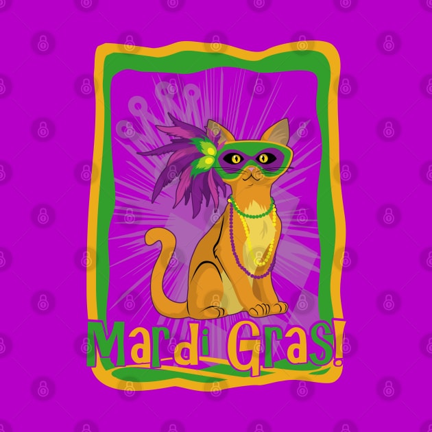 Mardi Gras Cat by SakuraDragon