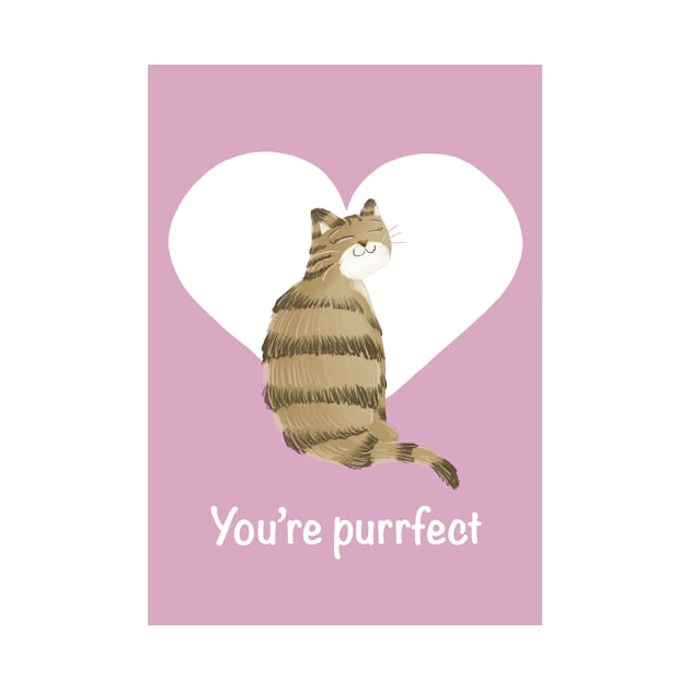 You’re purrfect cat and heart by AbbyCatAtelier