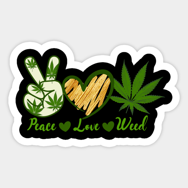 Download Peace Love Weed Clip Art Art Collectibles