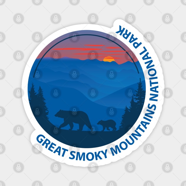 Great Smoky Mountains National Park Magnet by CandyUPlanet