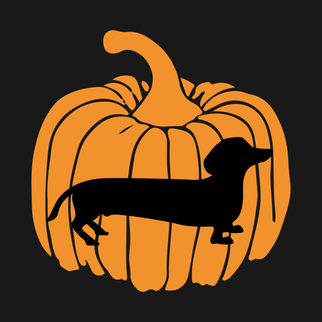 Dachshund Dog Halloween Shadow by SallySunday