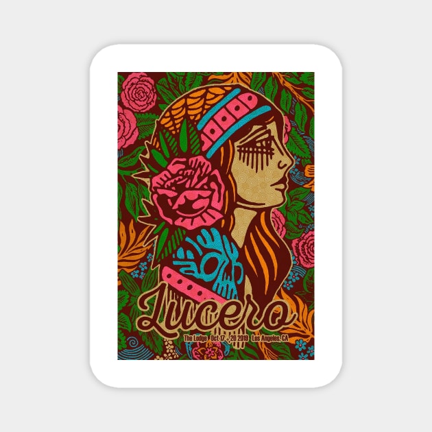 Lucero Band Poster Aboriginal Style Magnet by tinastore