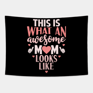 Awesome Mom Gift Tapestry