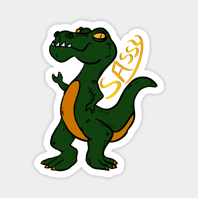 Sassy Rex Magnet by GeekVisionProductions