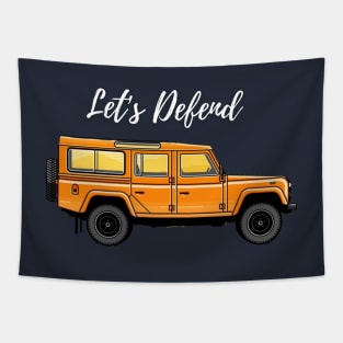 Let's defend { offroader } Tapestry