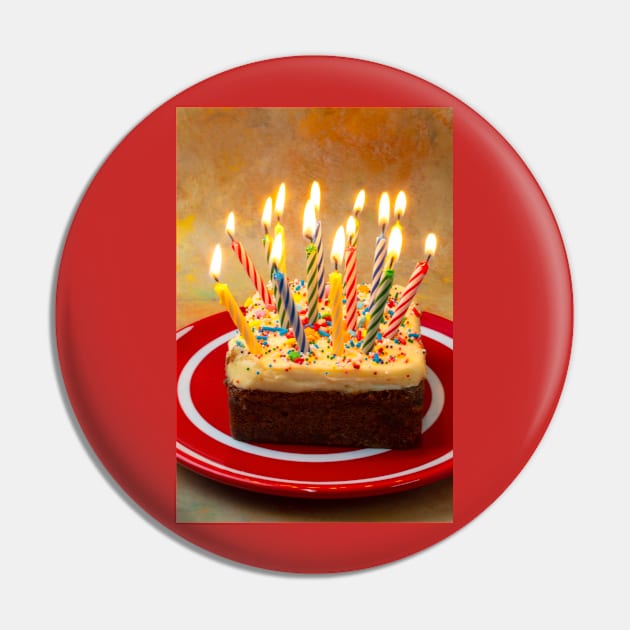 Make A Wish Birthday Cake Pin by photogarry